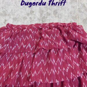 NWTs Woman's Medium Vintage Gap Ruffle Skirt 100% Polyester Elastic Waist Lining